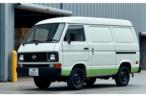 荷物を積載した商用バン